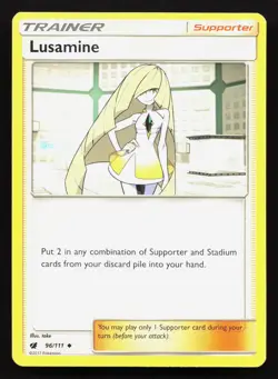 Lusamine 96/111 Crimson Invasion NM Pokemon Card TCG - Image 1
