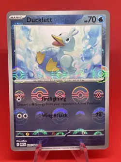 Ducklett (Poke Ball Pattern) Common SV: White Flare 025/086 NM English Pokemon🔥 - Image 1