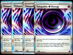 Pokemon TCG 4x Telepathic Psychic Energy 088/088 POR Holo Rare Playset - NM/LP - Image 1
