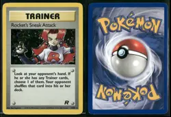 ✰ ROCKET'S SNEAK ATTACK 16/82 RARE TEAM ROCKET POKEMON ✰ MP - Image 1