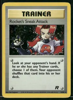 ✰ ROCKET'S SNEAK ATTACK 16/82 RARE TEAM ROCKET POKEMON ✰ MP - Image 2