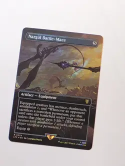 Nazgul Battle-Mace (Borderless) (Surge Foil) Commander: the Lord of the... - Image 1