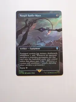 Nazgul Battle-Mace (Borderless) (Surge Foil) Commander: the Lord of the... - Image 2