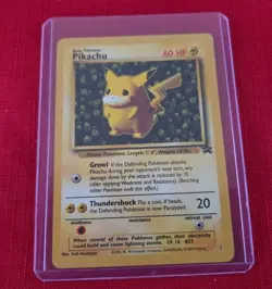Pikachu #1 Ivy Vintage Black Star 1999 Promo Non Hol Pokemon Card - Image 1