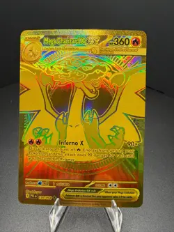 Mega Charizard X EX 130/094 Gold Hyper Rare - Phantasmal Flames Pokemon TCG - NM - Image 1