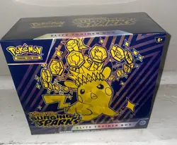 POKEMON TCG SCARLET VIOLET SURGING SPARKS ETB ELITE TRAINER BOX FACTORY SEALED - Image 1