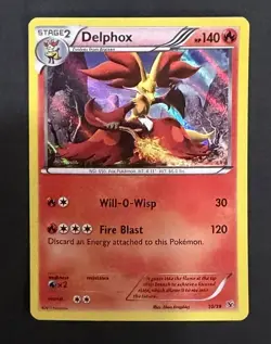 Pokemon TCG Delphox 10/39 Kalos Starter Set Common Holo NM - Image 1