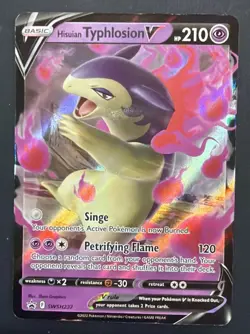 Hisuian Typhlosion V SWSH237 Holographic Black Star Promo Pokemon TCG Near Mint - Image 1