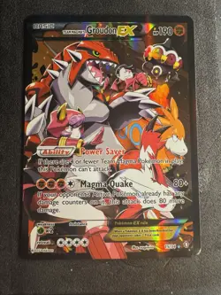 Pokemon TCG Holo Ultra Rare Team Magmas Groudon Ex 15/34 Double Crisis - Image 1