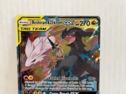 Pokemon TCG Reshiram & Zekrom GX 157/236 Cosmic Eclipse Ultra Rare S&M - Image 2