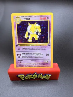 Pokemon 1ST EDITION HYPNO 8/62 - FOSSIL SET HOLO - (NM+) - Image 1