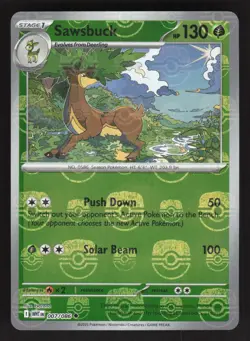Sawsbuck 007/086 Master Ball Pokemon TCG SV: White Flare NM - Image 1