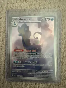 Pokemon TCG Aurorus 092/088 Full Art Illustration Rare Holo Perfect Order - Image 2