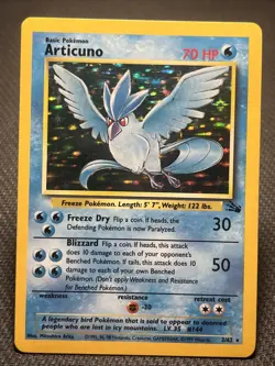 Articuno 2/62 - Fossil Set - MP - Holo - Pokemon TCG - Vintage 1999 - Image 1