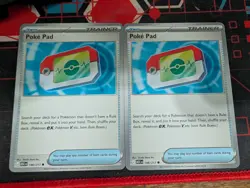 2X Poke pad Nonfoil Ascended Heroes Pokemon 198/217 Common NM Pokemon - Image 1