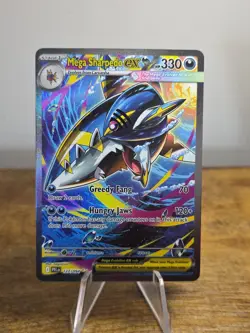 Mega Sharpedo ex 127/094 SIR Special Illustration Pokemon Phantasmal Flames MINT - Image 1