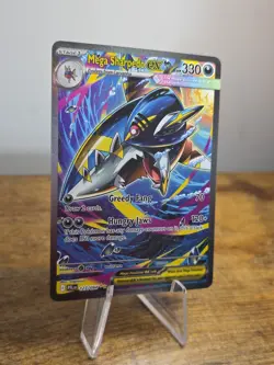 Mega Sharpedo ex 127/094 SIR Special Illustration Pokemon Phantasmal Flames MINT - Image 3