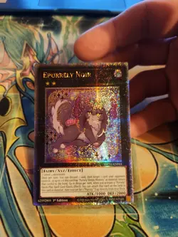 EPURRELY NOIR QUARTER CENTURY SECRET RARE DUNE-EN044 QCR YUGIOH! NM - Image 1