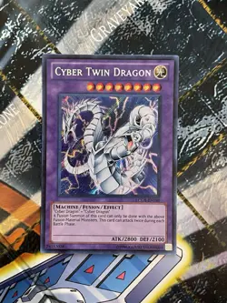 Yugioh - Cyber Twin Dragon - Secret Rare - Unlimited - LCGX-EN180 - NM - Image 1