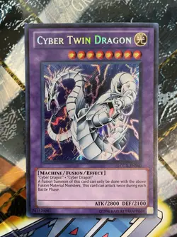 Yugioh - Cyber Twin Dragon - Secret Rare - Unlimited - LCGX-EN180 - NM - Image 2