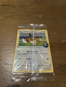 Pokemon Eevee On the Ball Promo Card 002/005 Futsal TCG, Factory Sealed - Image 1