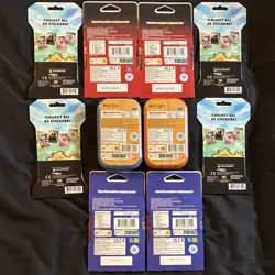 Bandai One Piece Lot of 2 Mini Tins 4 Blisters and 4 Sticker Collection SEALED - Image 2