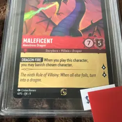 Maleficent Monstrous Dragon Store Championship Promo Disney Lorcana TAG 10 - Image 2