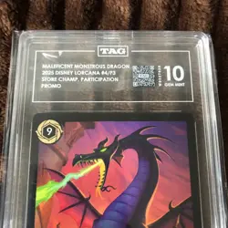 Maleficent Monstrous Dragon Store Championship Promo Disney Lorcana TAG 10 - Image 3