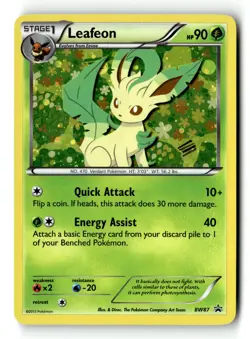 Pokemon Card Leafeon - LP Black and White Promos Promo BW87 - Image 1
