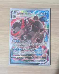 Pokemon TCG Blastoise VMAX SWSH103 Black Star Promo Card, Near Mint Condition - Image 1
