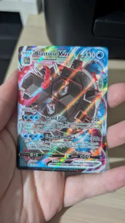 Pokemon TCG Blastoise VMAX SWSH103 Black Star Promo Card, Near Mint Condition - Image 2