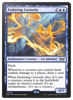 Enduring Curiosity - 51 - Duskmourn: House of Horror (DSK) MTG - Image 1