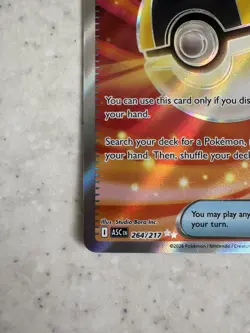 Pokemon TCG Ultra Ball 264/217 Ascended Heroes Full Art Item Trainer NM - Image 3