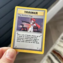 Pokemon TCG 2000 Gym Heroes: The Rocket’s Trap 19/132 Rare Holo Card - Image 1