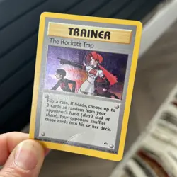 Pokemon TCG 2000 Gym Heroes: The Rocket’s Trap 19/132 Rare Holo Card - Image 2