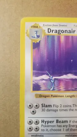 Dragonair 18/102 Shadowless Non Holo Rare Base Set Pokemon Card - Image 5