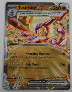 Pokemon 2023 Paradox Rift "Toxtricity" ex 100/182 Holo Double Rare - Image 5