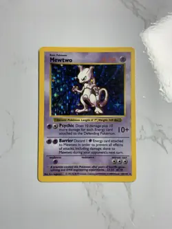 Pokemon Tcg Mewtwo Shadowless 10/102 Base Set WOTC Holo Rare 1999 - Image 1