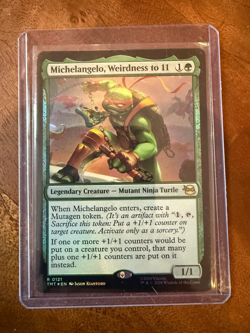 MTG TMNT *FOIL* R Michelangelo, Weirdness to 11 #0121 Magic Ninja Turtles - Image 1