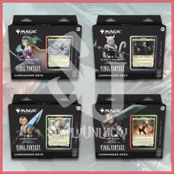 MAGIC THE GATHERING Final Fantasy Commander Deck Bundle Display Case MTG Cloud - Image 1