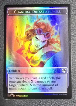 Human / Chandra, Dressed To Kill (Foil) - Token - Innistrad Remastered - MTG - Image 1