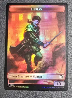 Human / Chandra, Dressed To Kill (Foil) - Token - Innistrad Remastered - MTG - Image 2