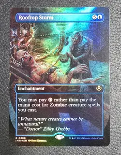 MTG FOIL Rooftop Storm Borderless - Innistrad Remastered #306 MTG NM Magic Card - Image 1