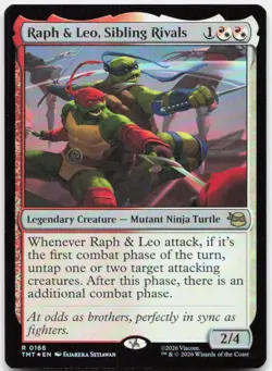 Raph & Leo, Sibling Rivals *Foil* TMT 166 NM - Image 1
