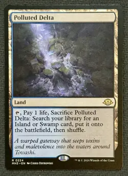 Magic: the Gathering Polluted Delta - Modern Horizons 3 (MH3) Rare 224 NM - Image 1