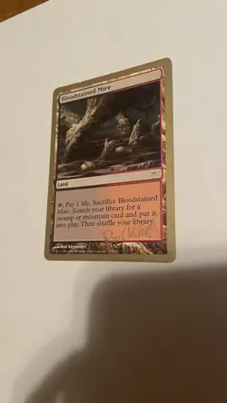 Bloodstained Mire BerlinAugust 2003 new World Championship MTG Gold - Image 2