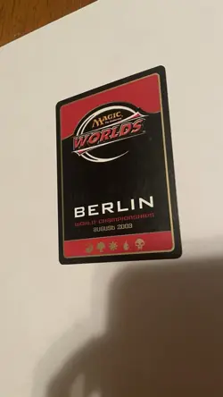Bloodstained Mire BerlinAugust 2003 new World Championship MTG Gold - Image 4