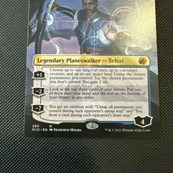 Teferi, Who Slows the Sunset, Borderless, Innistrad Midnight Hunt, MTG - Image 2