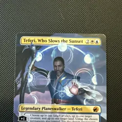 Teferi, Who Slows the Sunset, Borderless, Innistrad Midnight Hunt, MTG - Image 3