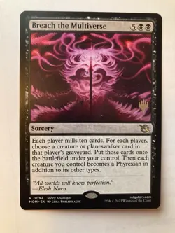 1x MTG Magic the Gathering Breach the Multiverse March of the Machine Promo NM - Image 1
